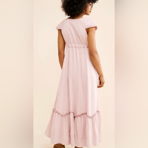 Free People-Roucha Maxi Dress-Link-100% Cotton-Boho-Festival-XS - Picture 2 of 11